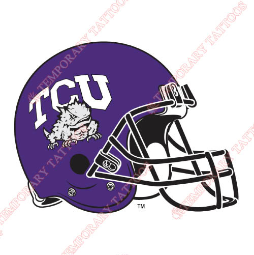 TCU Horned Frogs Customize Temporary Tattoos Stickers NO.6437